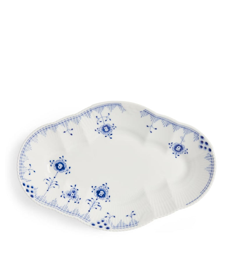 Royal Copenhagen Blue Elements porcelain dish 23cm, imported from the UK