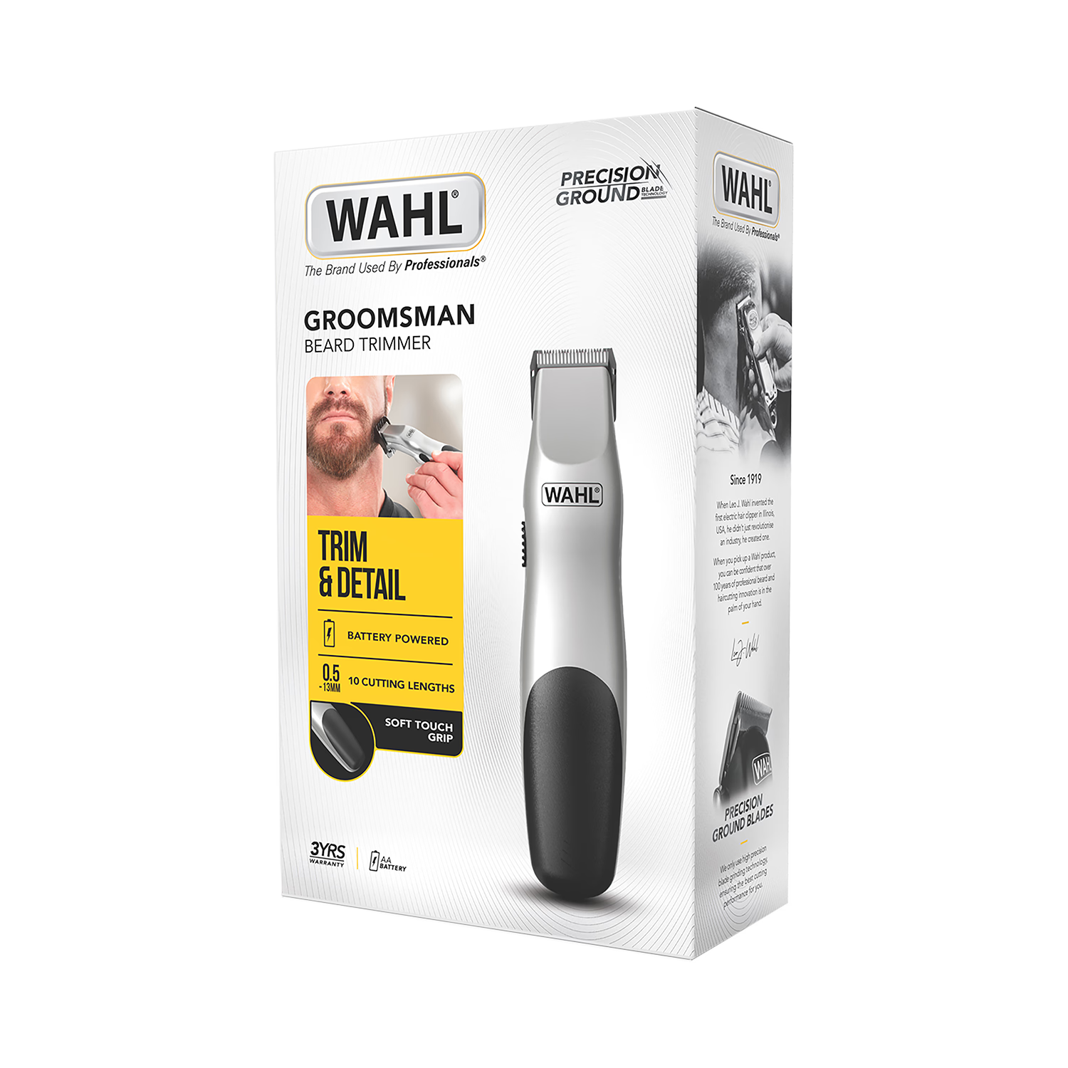 Wahl Groomsman battery beard trimmer, UK version