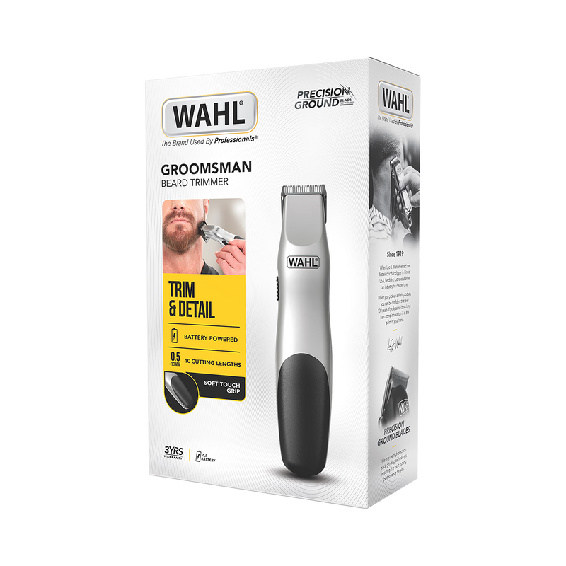 Wahl Groomsman battery beard trimmer, UK version