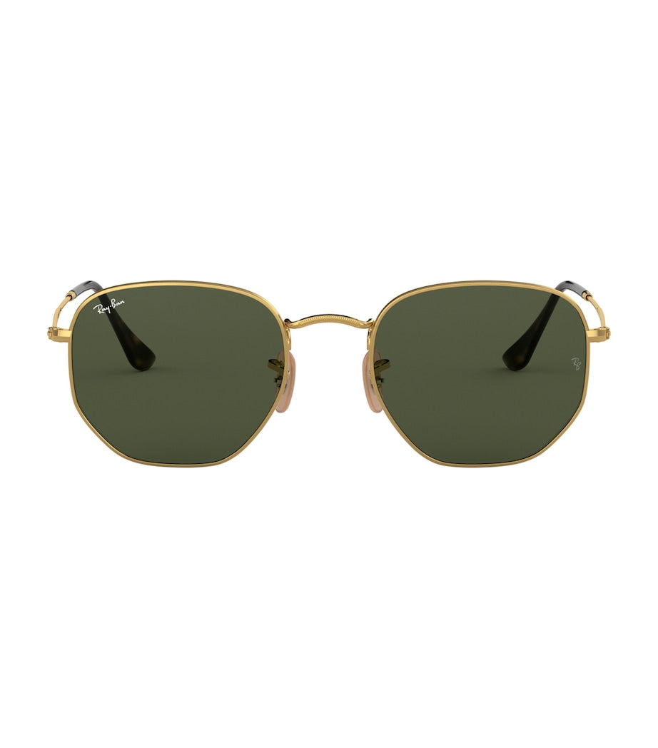 Ray-Ban hexagonal sunglasses with gradient colours, imported from the UK