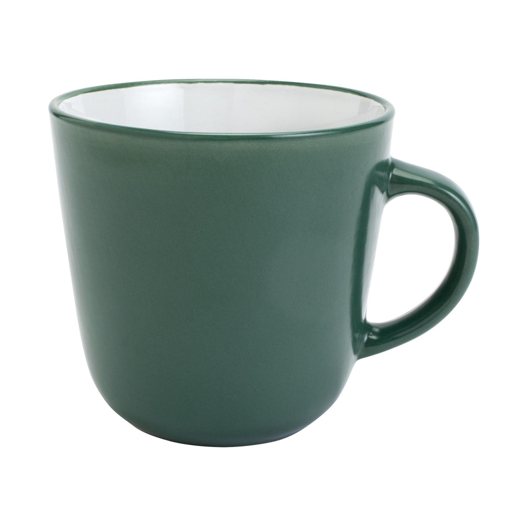 Habitat Two Tone Mug White Green