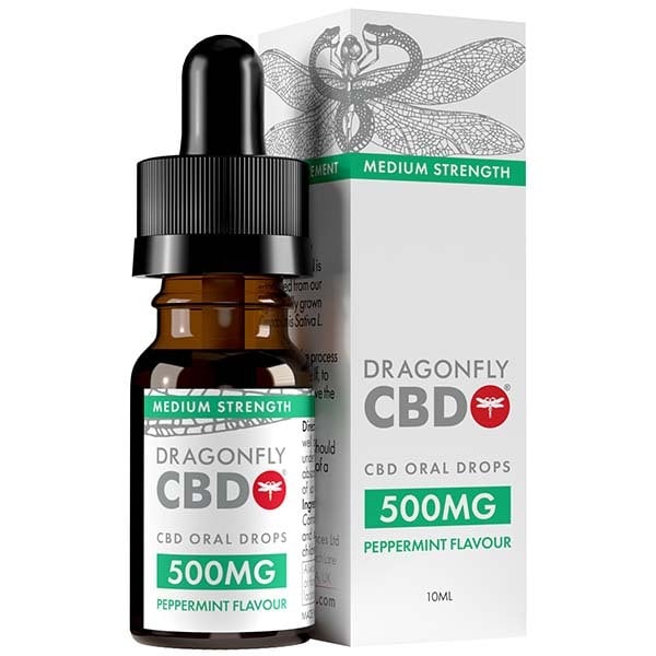 Dragonfly Cbd Oil Oral Drops - 500Mg - 10Ml Peppermint