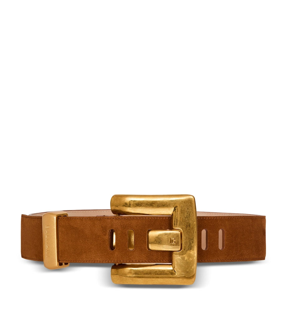 Balmain Suede Anthem Belt 4.5cm (British brand)