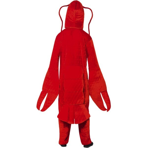 Smiffys lobster costume red all-in-one with hood, UK version