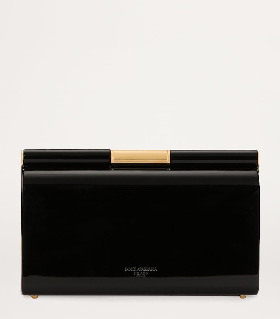 Dolce&Gabbana patent clutch bag small (British brand)