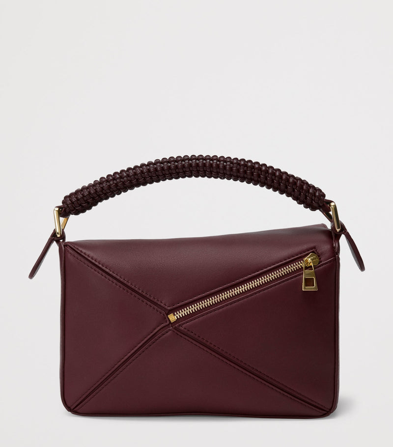 LOEWE Small Puzzle bag woven top handle - British product