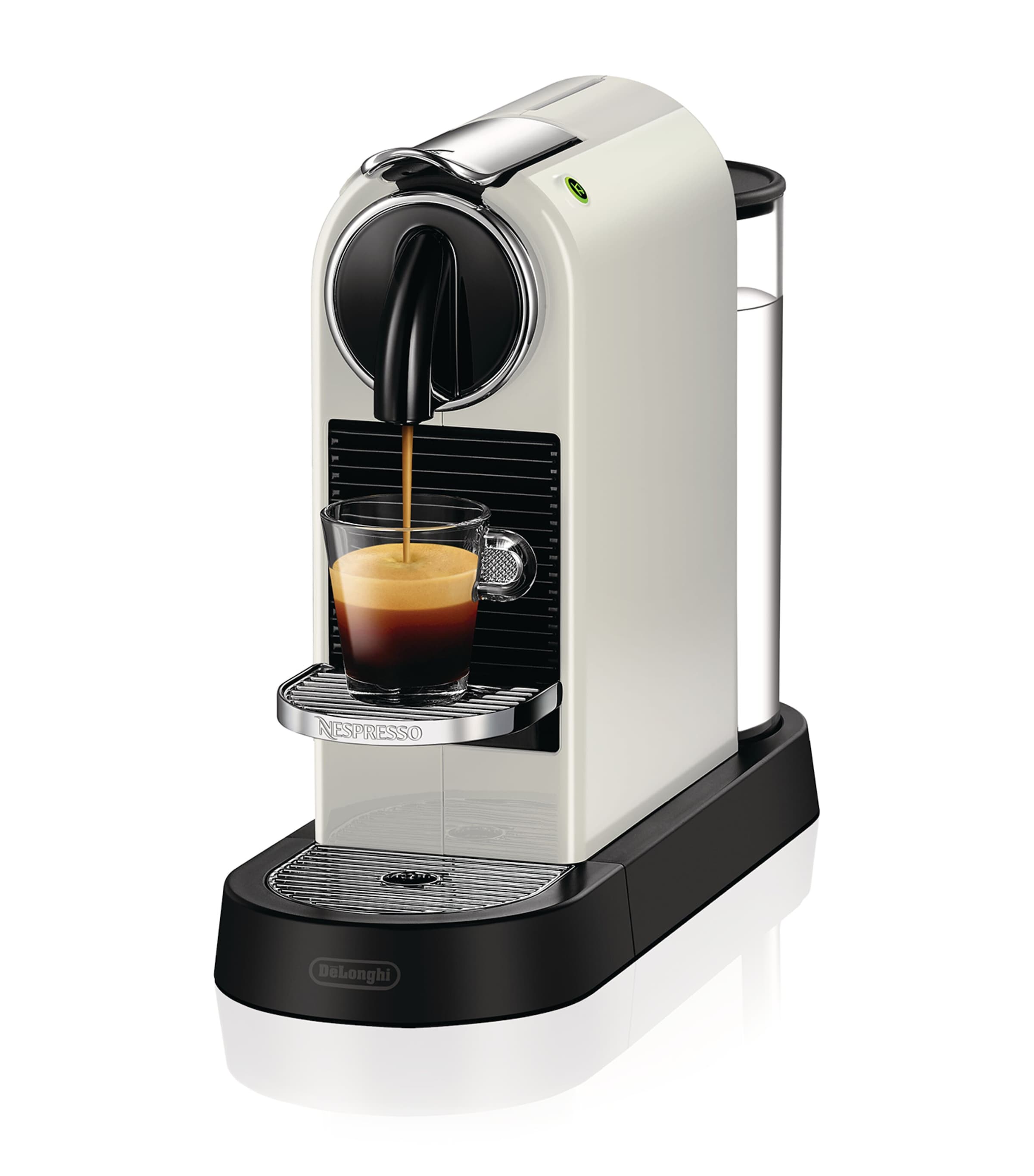 Nespresso CitiZ coffee pod machine, approximately 32cm x 18cm x 40cm, imported from the UK