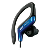 JVC Sport-Clip-Ohrhörer verstellbarer Ohrbügel blau, UK-Version