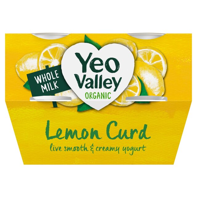 Yeo Valley Organic Lemon Curd Yoghurt   4 x 110g