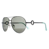 Guess GF0364 silver women sunglasses aviator frame, imported from the UK