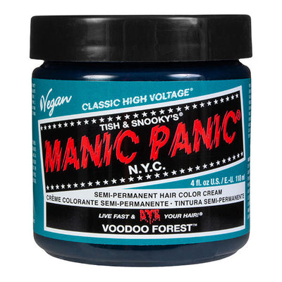 Superdrug Manic Panic High Voltage Voodoo Forest Semi Permanent Hair Dye 118ml- Buy online at McGrocer