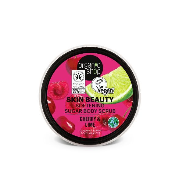 Organic Shop Softening Sugar Body Scrub Cherry & Lime 250 ml GOODS Superdrug   