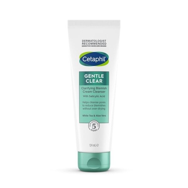 Cetaphil Gentle Clear Clarifying Blemish Cream Cleanser 124ml GOODS Superdrug   