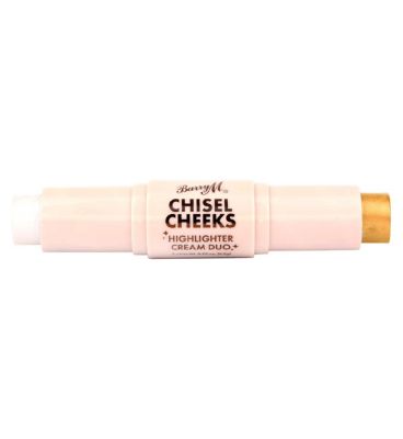 Barry M Chisel Cheeks Highlighter Cream Duo GOODS Boots silver gold  