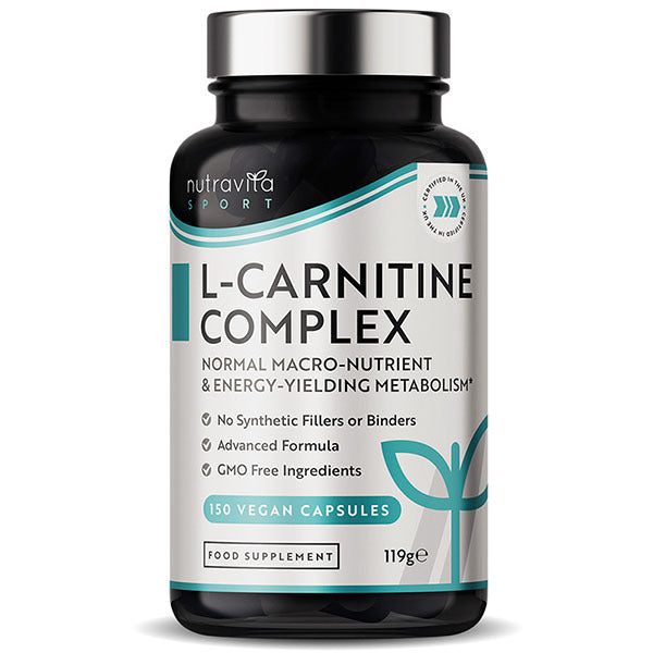 Nutravita L-Carnitine Complex - 150 Vegan Capsules GOODS Superdrug   