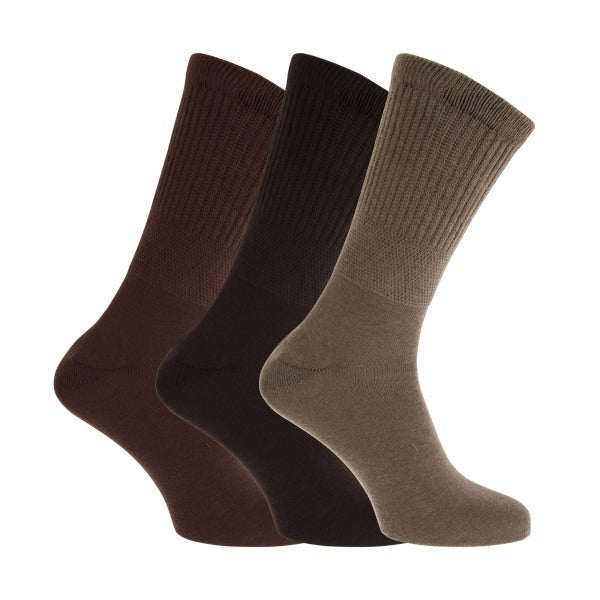 Unisex Comfort Fit Diabetic Socks (3 Pairs) (UK Shoe 11-14)