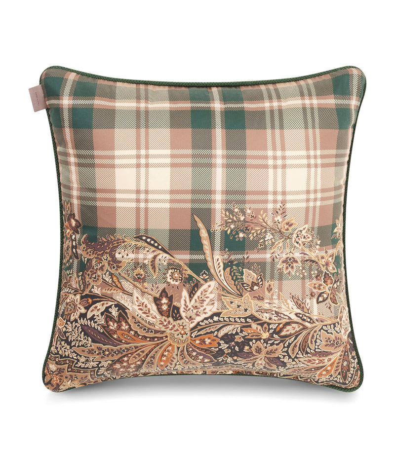 Etro cotton embroidered cushion 45cm x 45cm - British product