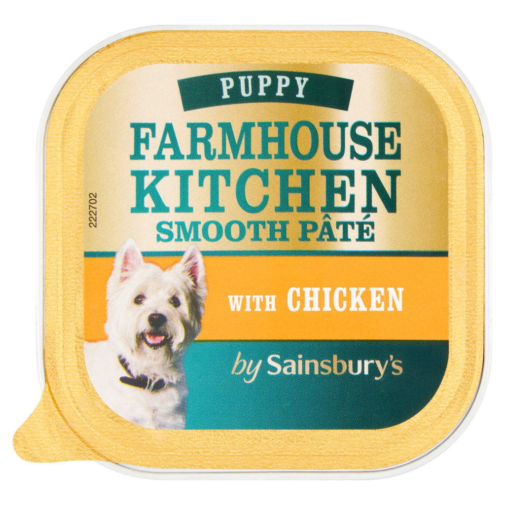 Sainsbury's Farmhouse Kitchen Puppy Food Pâté with Chicken 150g