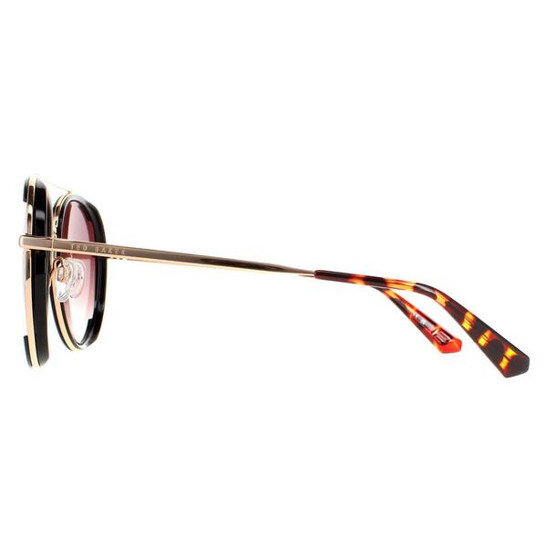 Ted Baker Gaia aviator sunglasses black gradient - British product