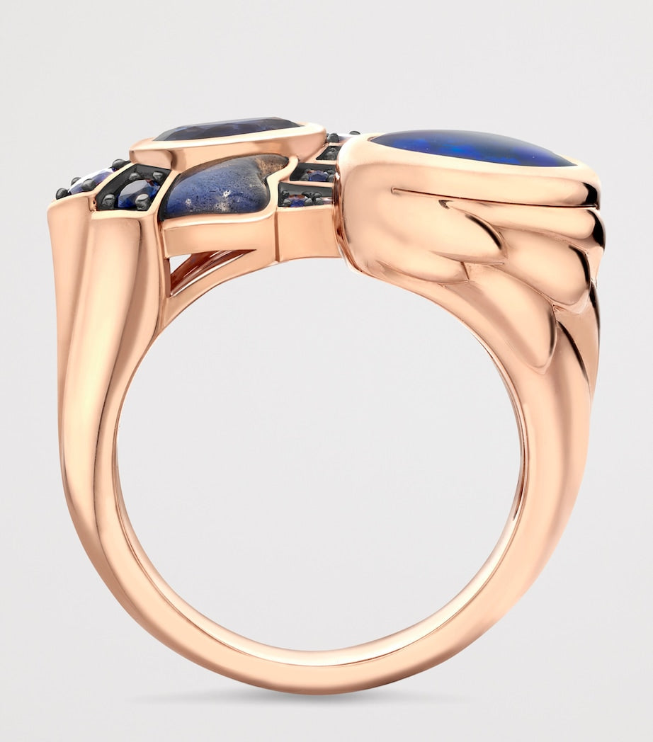 Boodles opal and sapphire Gemini ring, UK version