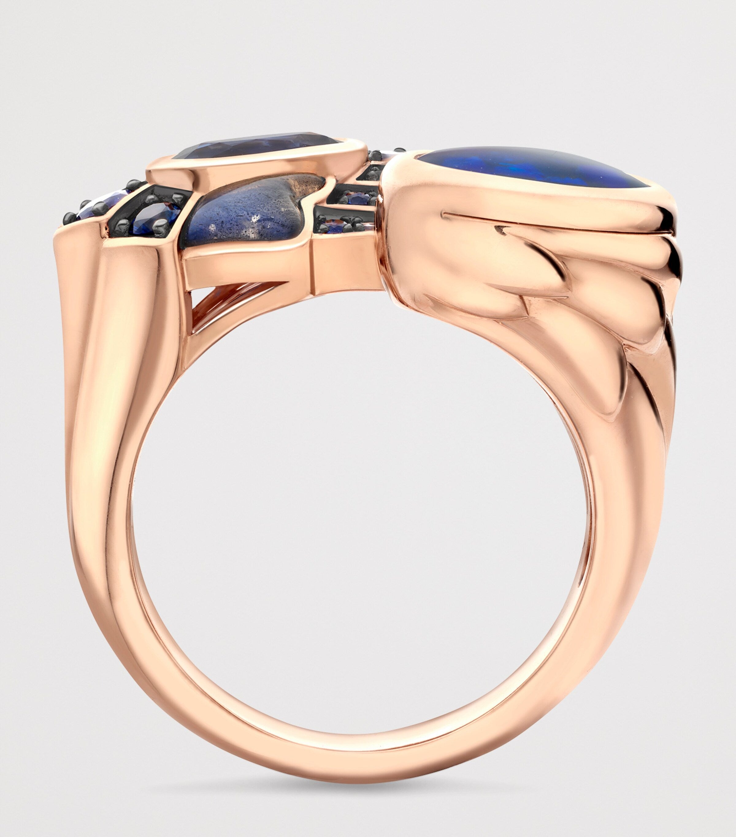 Boodles opal and sapphire Gemini ring, UK version