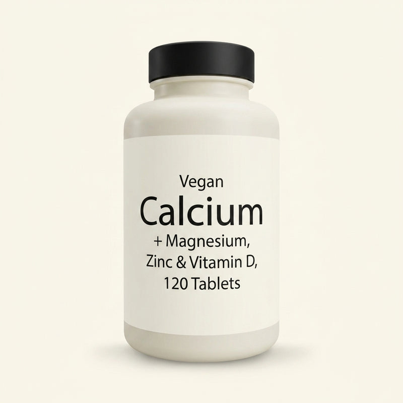 Holland & Barrett vegan calcium magnesium tablets 120 count, UK version