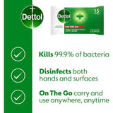 Dettol On the Go Hands and Surface Antibacterial Wipes 15s GOODS Superdrug   