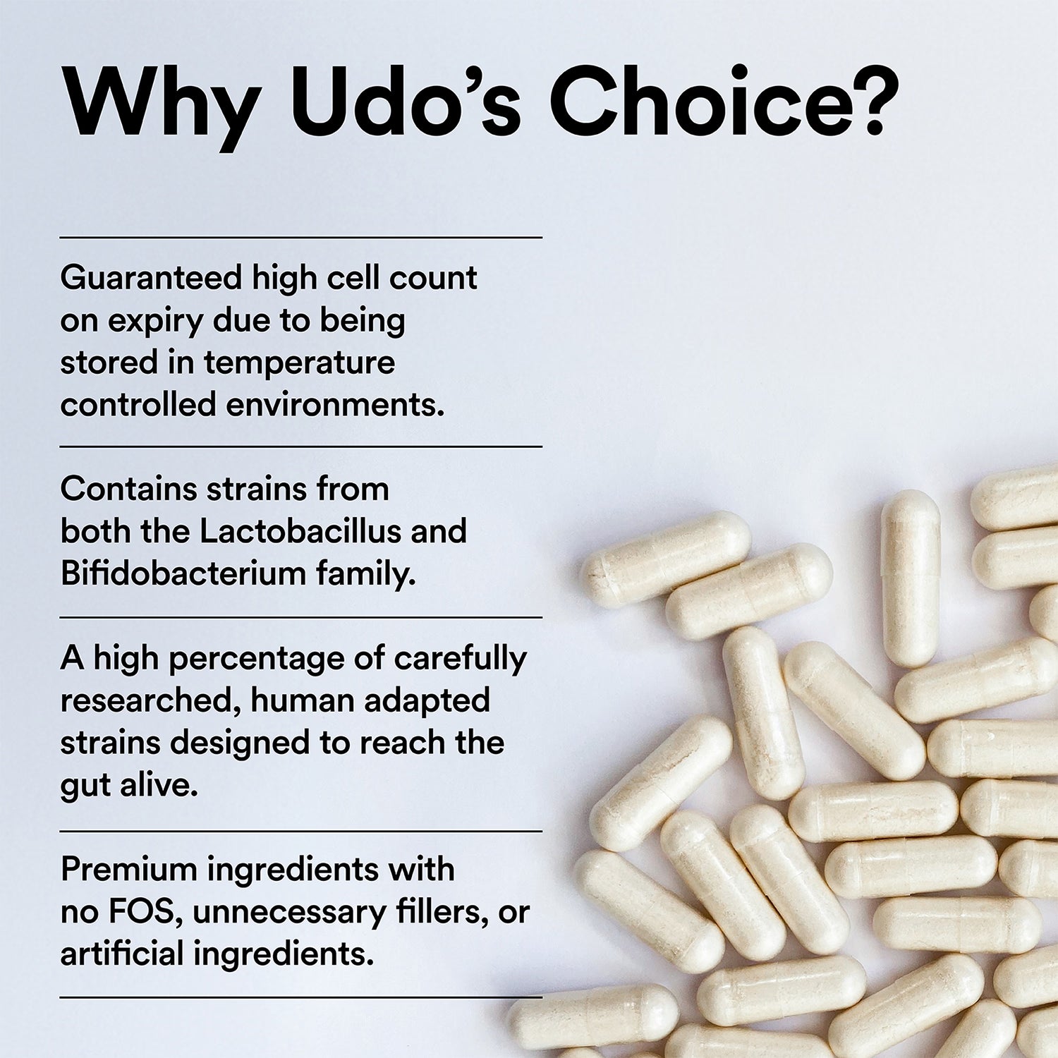 Udo's Choice Super 8 Immune probiotic 90 capsules, UK version