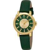 Roberto Cavalli ladies Logomania watch with leather strap - British product