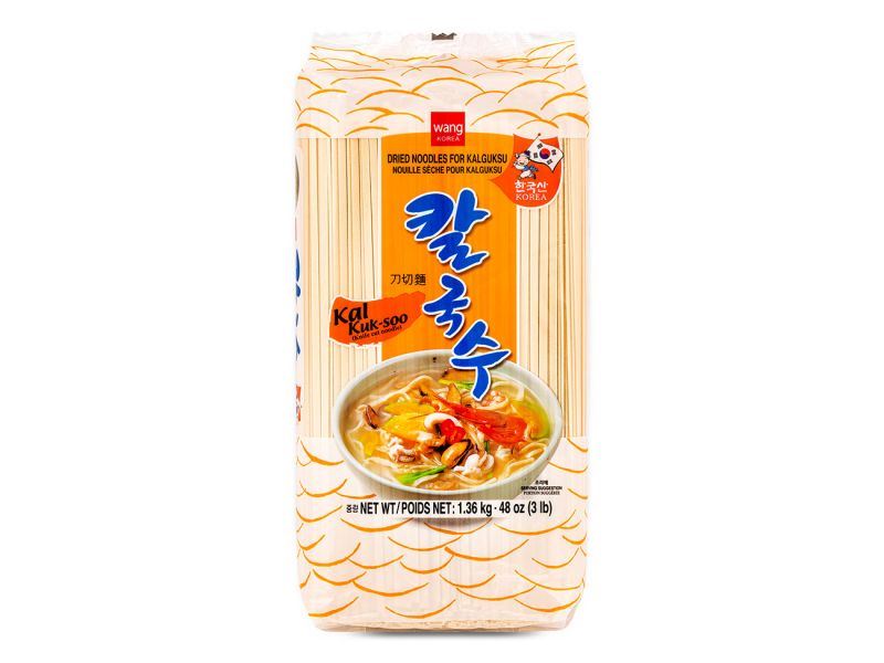 Wang dried Kalgusu knife cut noodles, imported from the UK