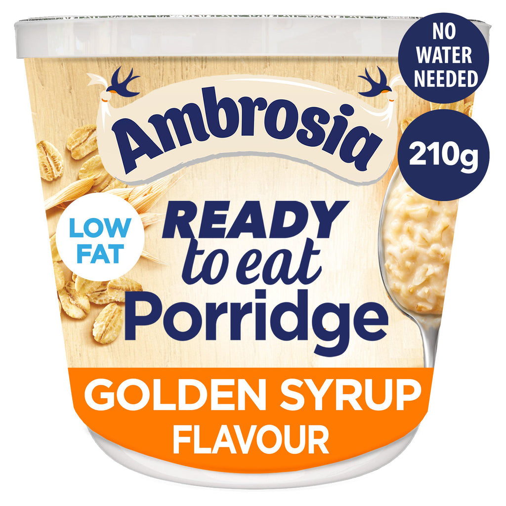 Ambrosia Ready To Eat Golden Syrup Flavour Porridge Pot 210g