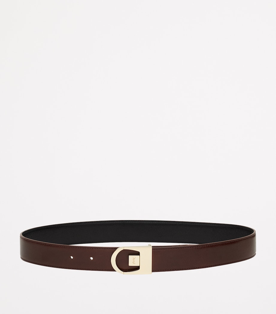 Saint Laurent reversible calfskin belt 3cm, imported from the UK