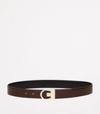 Saint Laurent reversible calfskin belt 3cm, imported from the UK