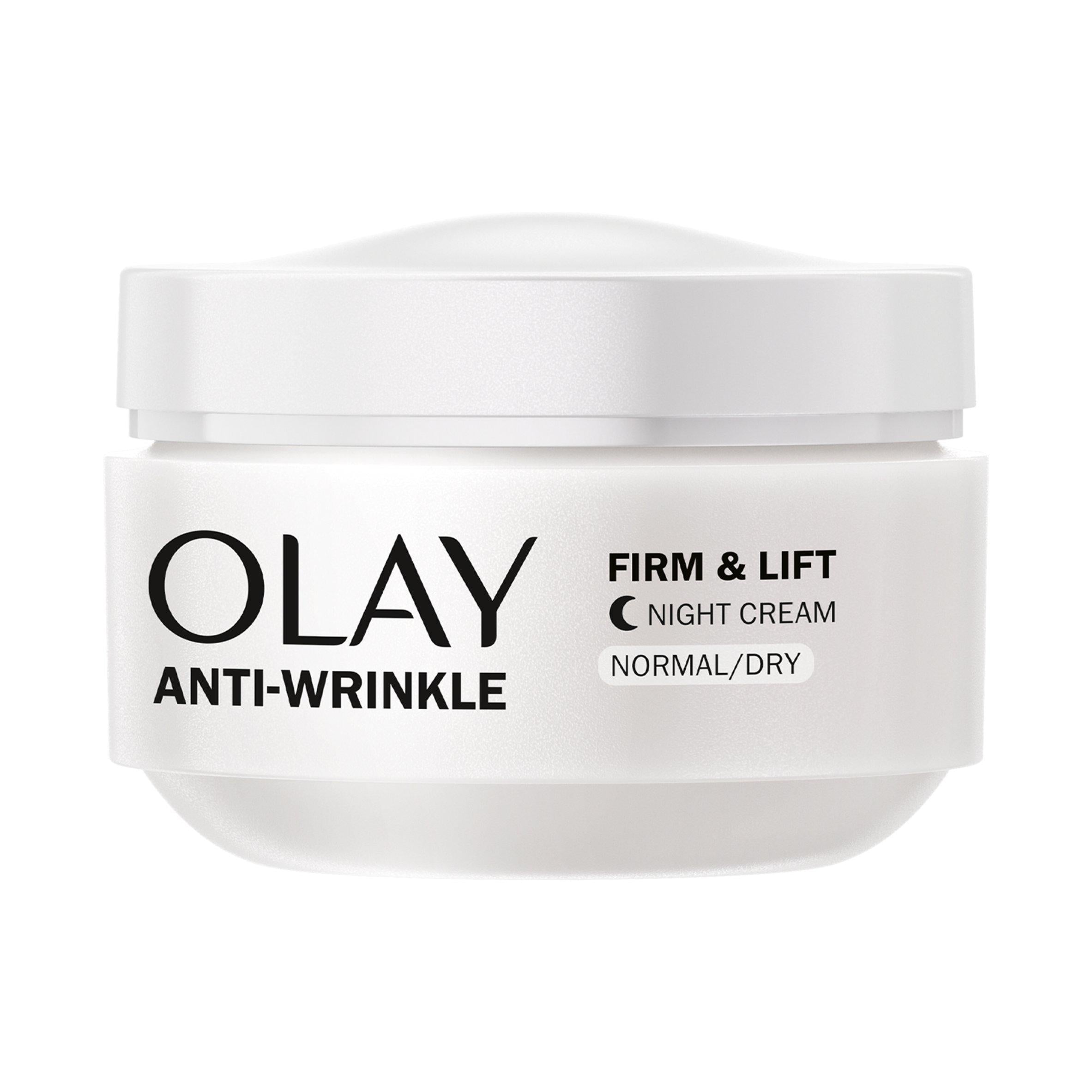 Olay Anti Wrinkle Firm & Lift Night Cream For Fine Lines Wrinkles 50ml GOODS Sainsburys   