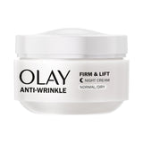 Olay Anti Wrinkle Firm & Lift Night Cream For Fine Lines Wrinkles 50ml GOODS Sainsburys   