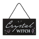 Something Different crystal witch hanging sign 20x10cm, UK version