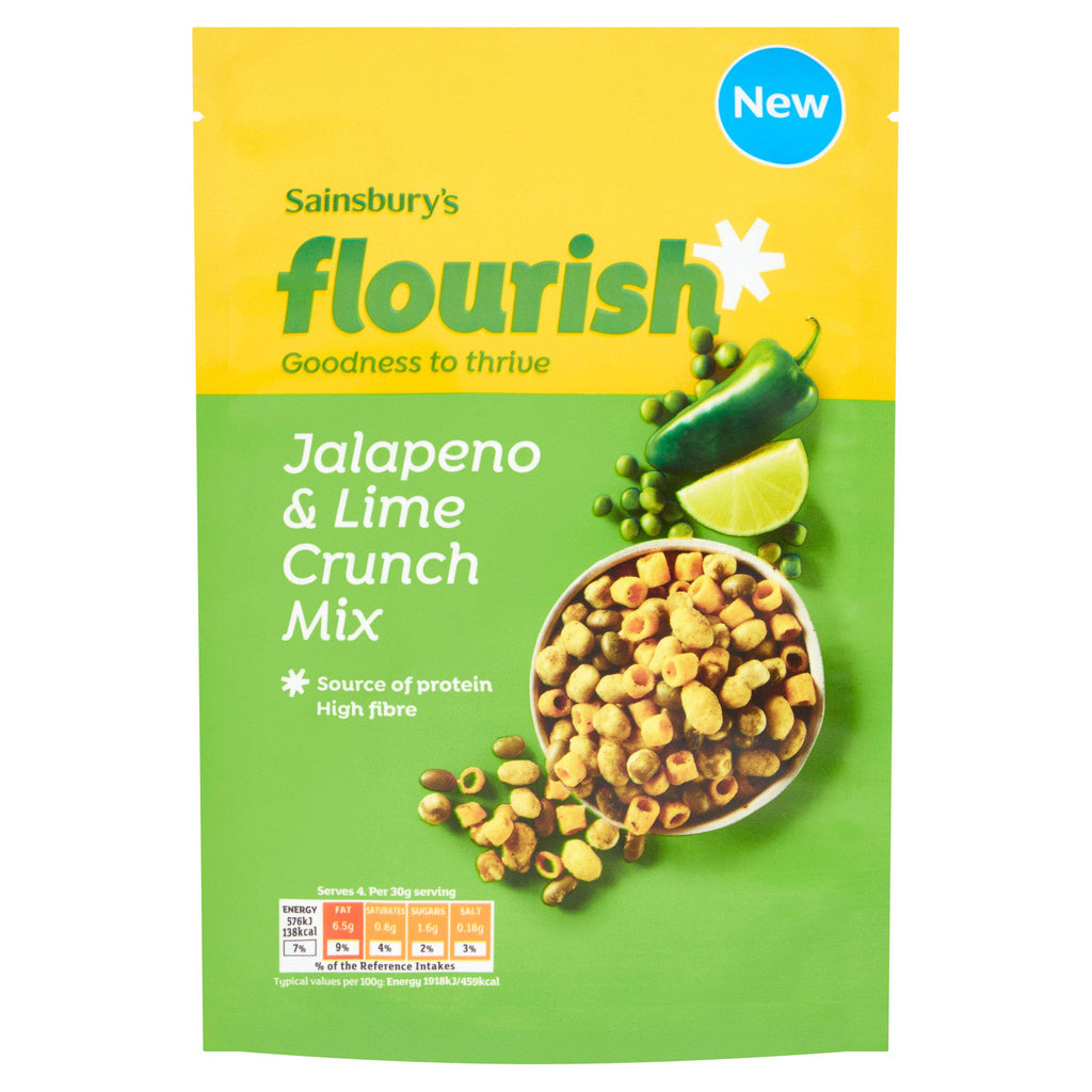 Sainsbury's Flourish Jalapeno & Lime Crunch Mix 120g