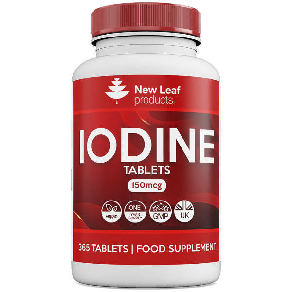 New Leaf Iodine Tablets 150mcg Vegan Thyroid Support GOODS Superdrug   