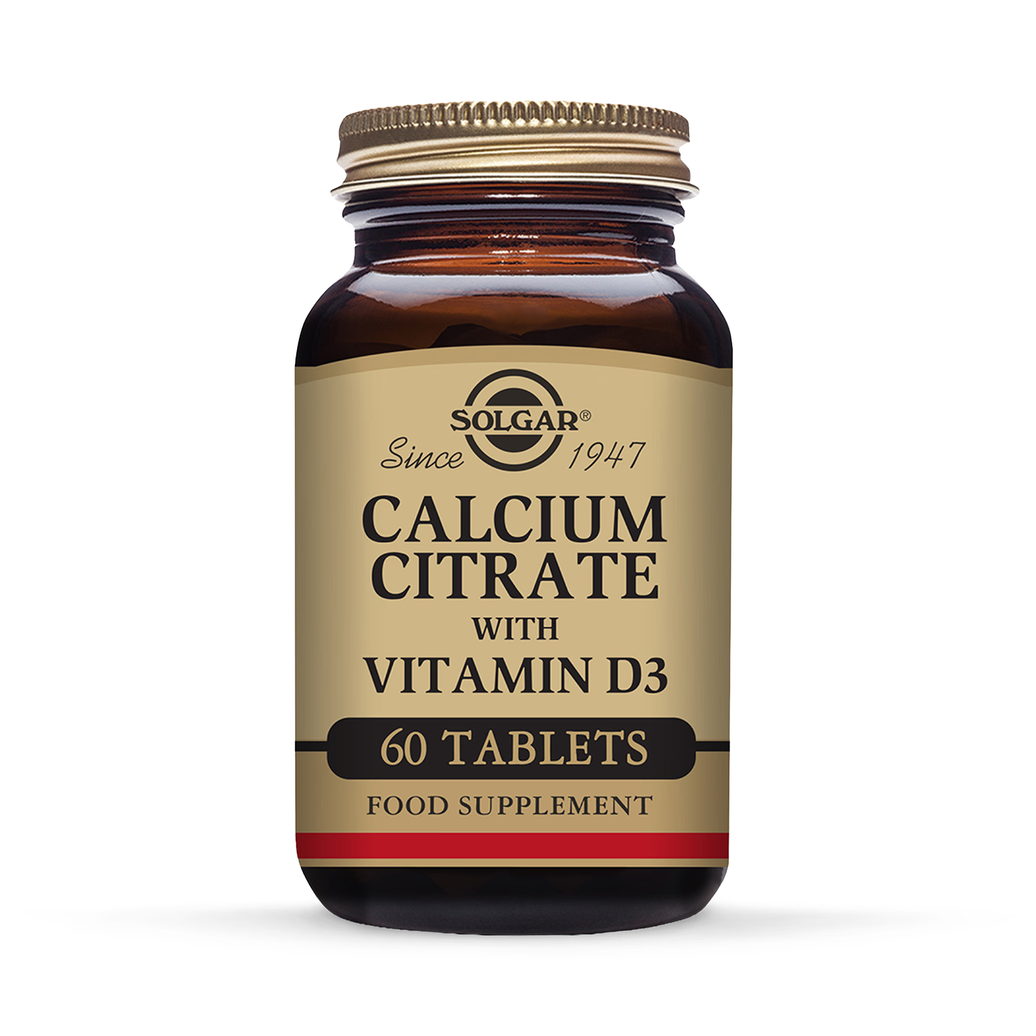 Solgar Calcium Citrate with Vitamin D3 60 Tablets, imported from the UK