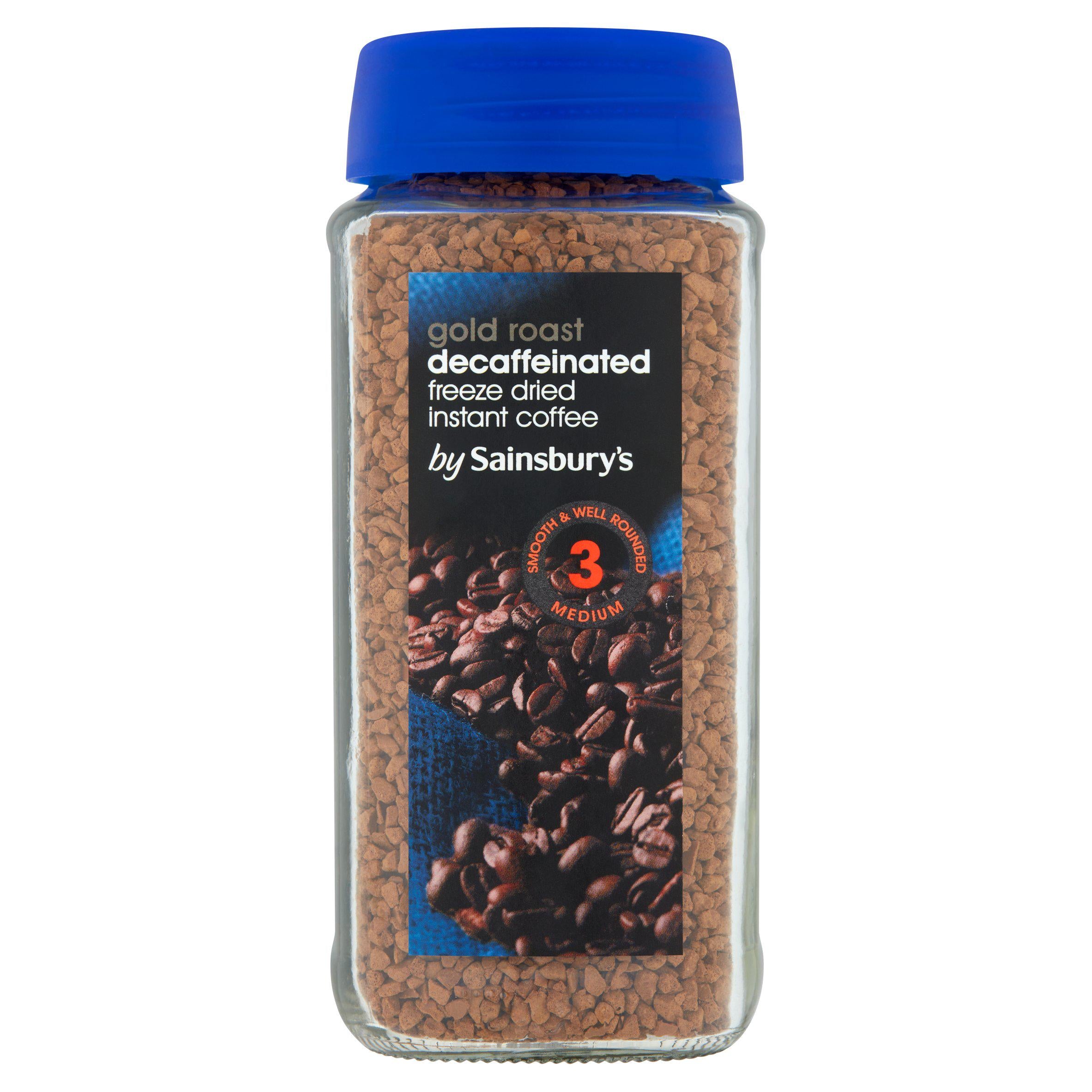 Sainsbury's Gold Roast Decaffeinated Instant Coffee Granules 100g All coffee Sainsburys   