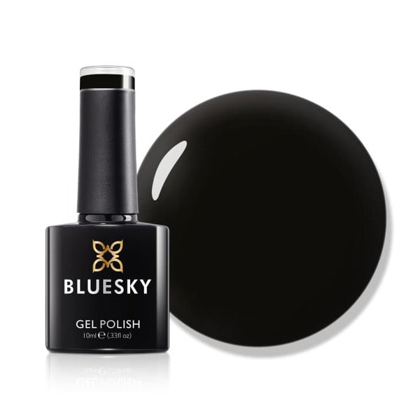 BlueSky Jet Black Gel Polish High Gloss Finish - British product
