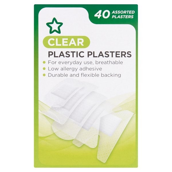 Superdrug Clear Plastic Plasters X 40