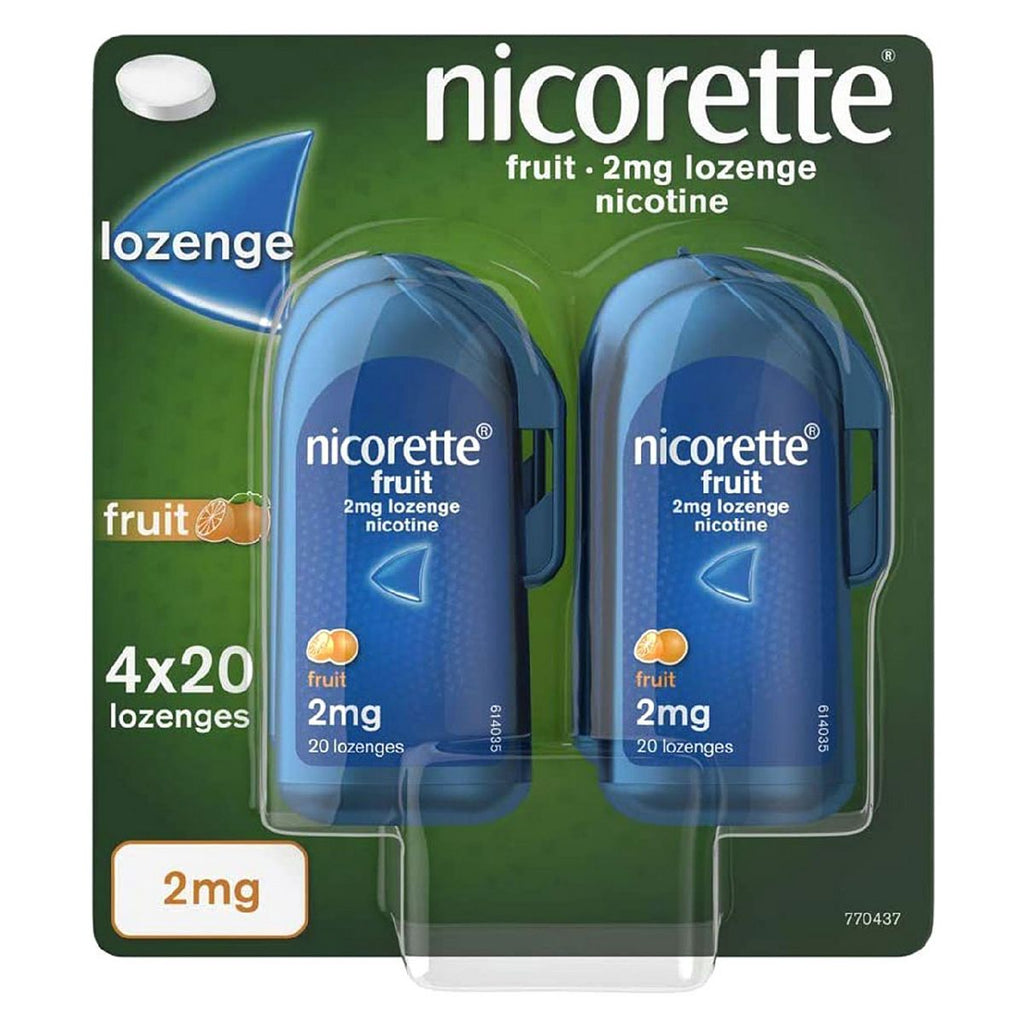 Nicorette Fruit 2mg Lozenge 80 lozenges