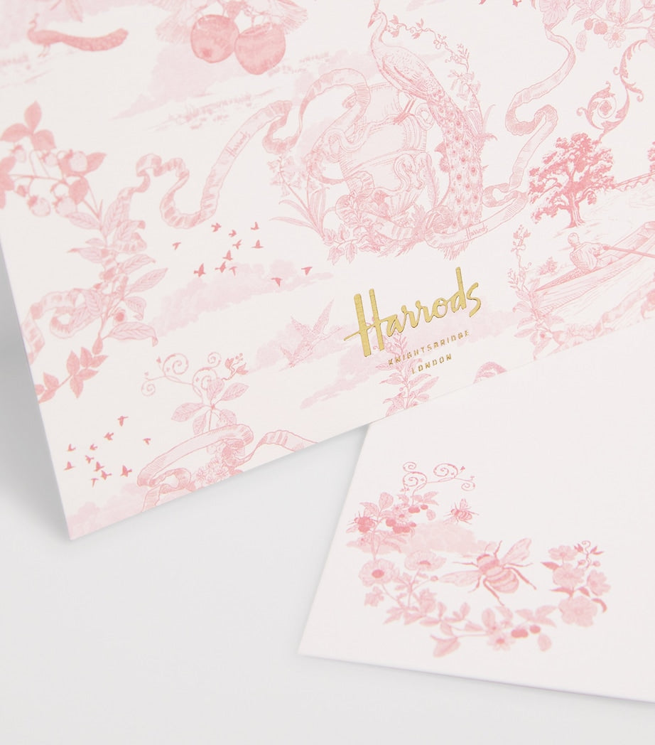 Harrods toile notelets and envelopes set of 8, UK version