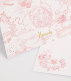Harrods toile notelets and envelopes set of 8, UK version