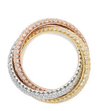 Cartier Large Trinity ring with diamonds (British brand)