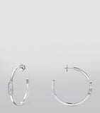 Messika Move Uno white gold hoop earrings 0.29ct diamond, UK version