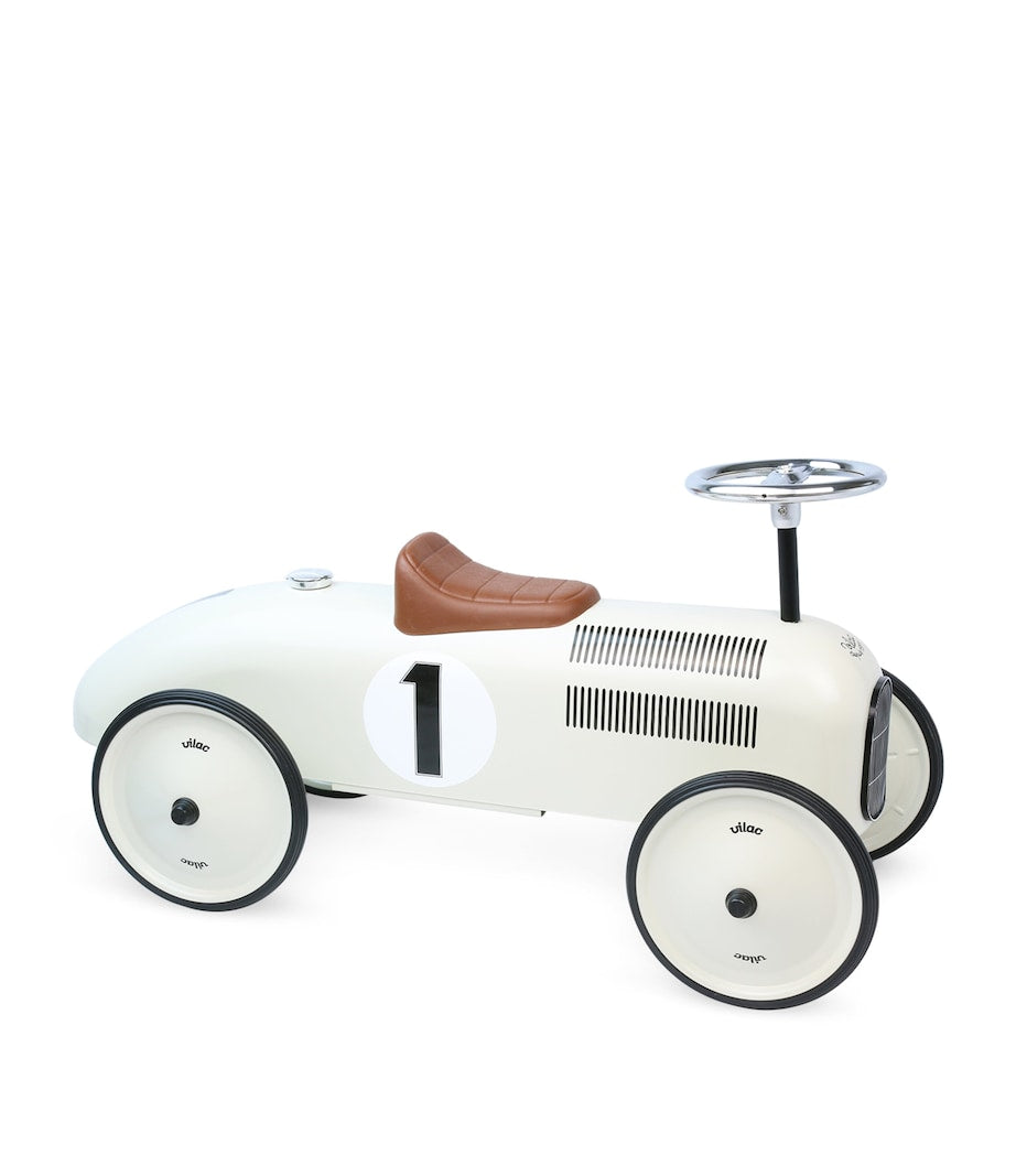 Vilac metal car ride-on toy for children, imported from the UK