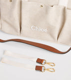 Chloé Kids canvas logo changing bag - British product