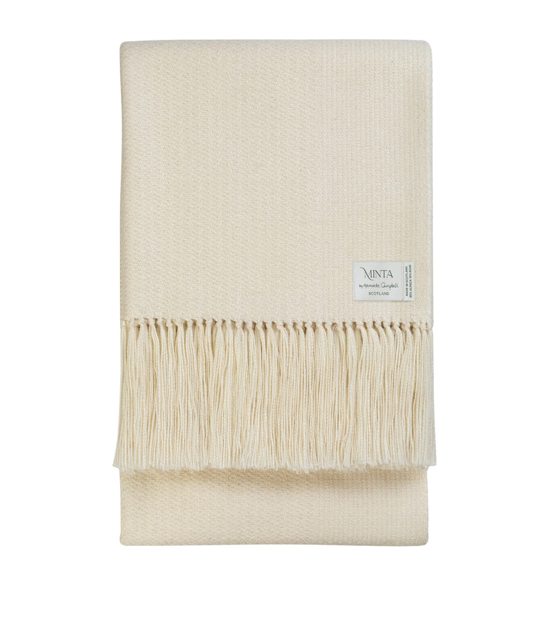 Araminta Campbell Alpaca-Blend Woodland Inkcap Throw 150cm x 230cm - British product